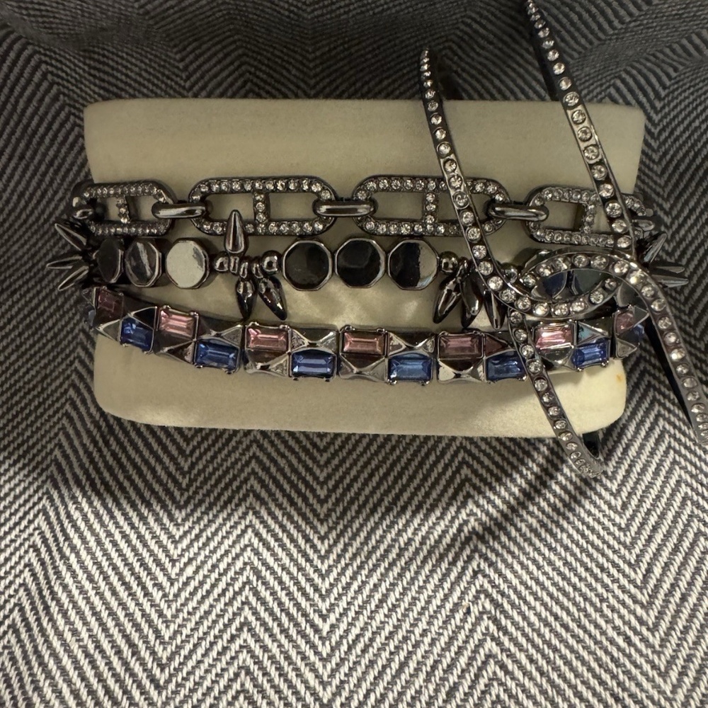 Fall Crossover Shimmer Stack Bracelet By BP (not In case) Never Used